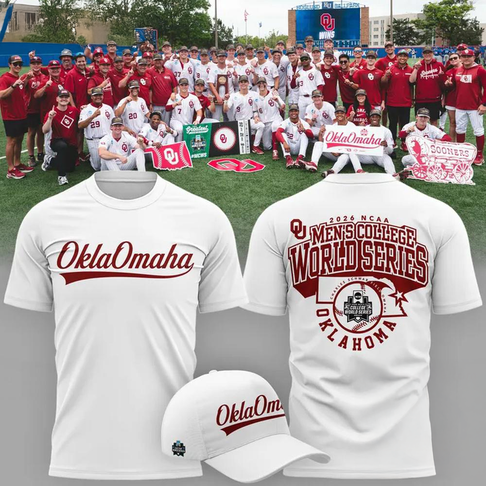 Oklahoma Sooners 2026 Ncaa Baseball Mens College World Series Oklaomaha Special New T-Shirt
