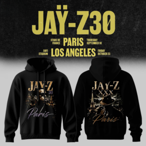 Jay-Z 30Th Anniversary Paris Concert Fan Luxury Vintage Graphic Pullover Hoodie
