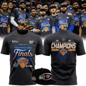 New York Knicks 2026 Eastern Conference Champions Locker Room T-Shirt