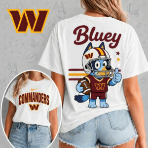 Washington Commanders X Bluey Football Game Day Unisex T-Shirt