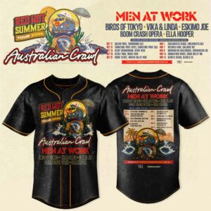 Australian Crawl Red Hot Summer Tour 2026 Jersey Fan Collection