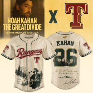 Noah Kahan Great Divide Tour 2026 Limited Jersey Fan Edition