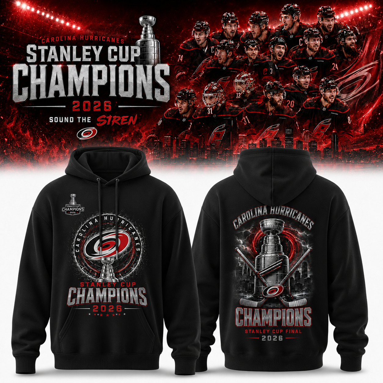 Carolina Hurricanes Merch 2026 Stanley Cup Edition Hoodie Gift For Fans
