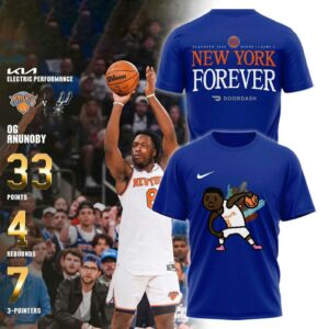 New York Knicks Og Anunoby 2026 Put The City On His Back Game 4 T-Shirt