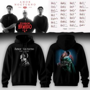 Eslabon Armado Merch 2026 Amor Nocturno Tour Hoodie Gift For Music Fans