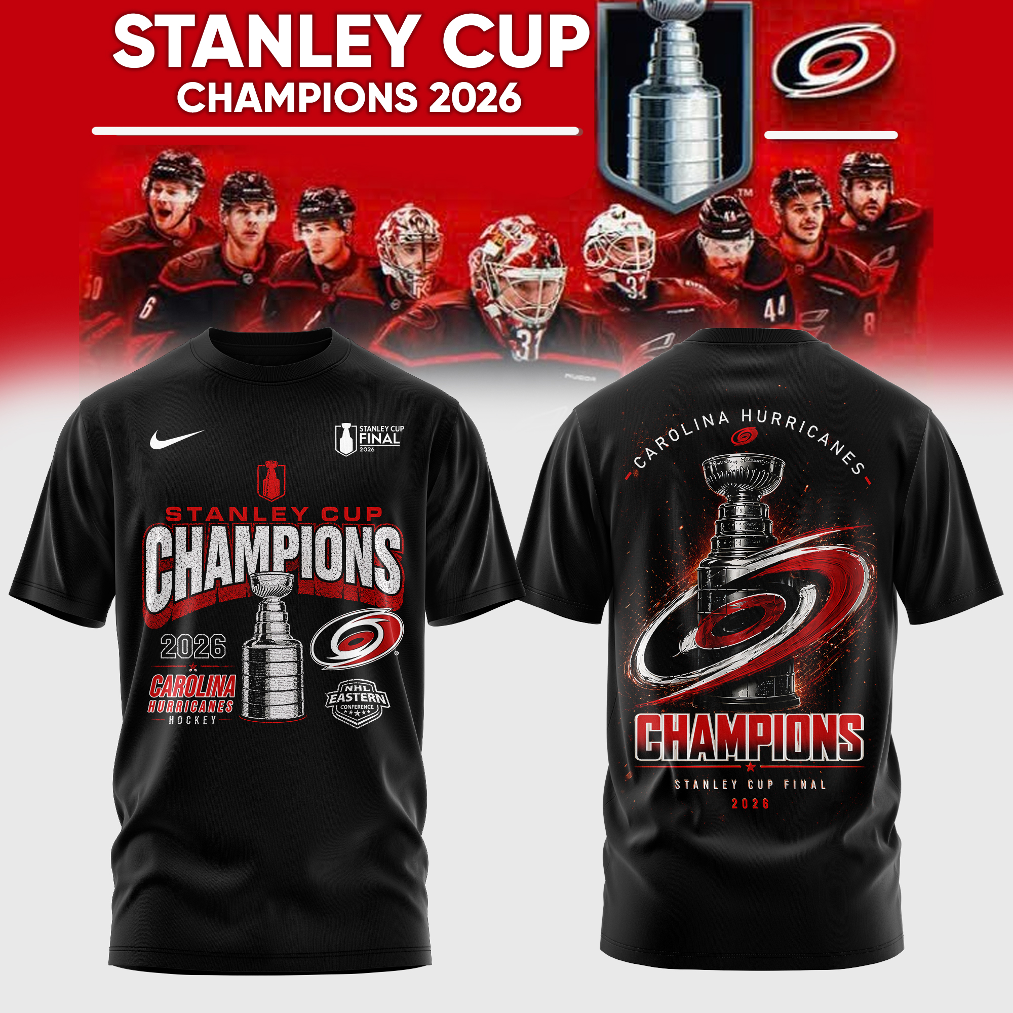 Carolina Hurricanes Merch 2026 Championship Celebration T-Shirt Gift Ideas For Fans