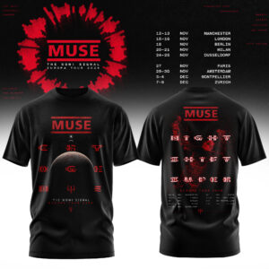 Muse Merch 2026 Tour Collection T-Shirt Music Fan Gift