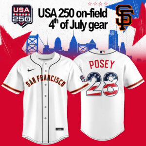 San Francisco Giants Posey Usa 250 Fourth Of July Fan Jersey