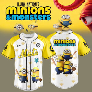 New York Mets Minions Monster Baseball Jersey Fan Collection