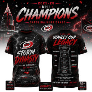 Carolina Hurricanes Merch 2026 Storm Design T-Shirt Best Gift For Hockey Fans