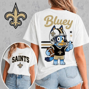 New Orleans Saints X Bluey Football Game Day Unisex T-Shirt