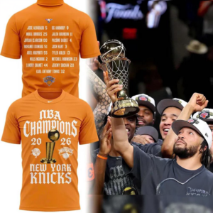 New York Knicks 2026 Nba Finals Champions Orange T-Shirt