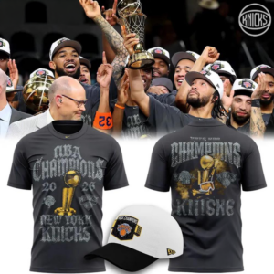 New York Knicks 2026 Nba Finals Champions Limited Edition On Court T-Shirt