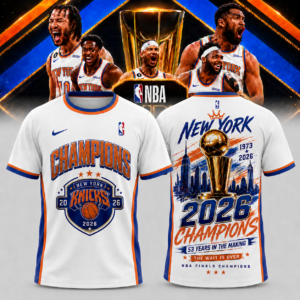 New York Knicks Merch 2026 Finals Victory Era T-Shirt Fan Gift