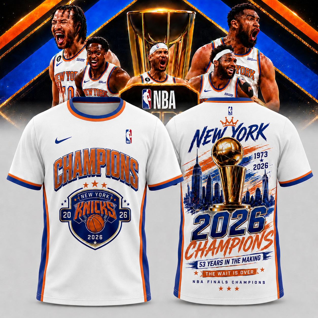New York Knicks Merch 2026 Finals Victory Era T-Shirt Fan Gift