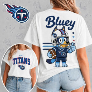 Tennessee Titans X Bluey Football Game Day Unisex T-Shirt