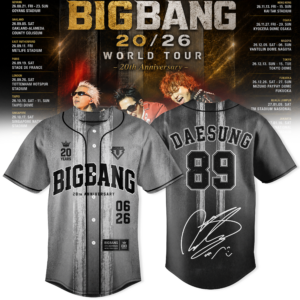 Daesung Merch 2026 Bigbang Anniversary Tour Jersey Music Lover Gift