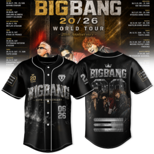 Bigbang Merch 2026 Concert Collection Jersey Kpop Fan Gift