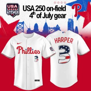 Philadelphia Phillies Harper Usa 250 Baseball Jersey Fan Collection