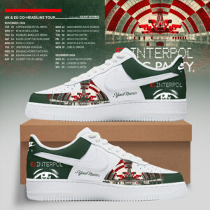 Interpol Bloc Party Uk Eu Tour 2026 Sneaker Fan Collection Edition