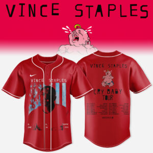 Vince Staples Cry Baby Tour Jersey Music Fan Apparel Edition