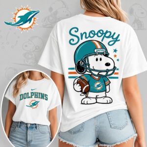 Miami Dolphins X Snoopy Football Game Day Unisex T-Shirt
