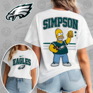 Philadelphia Eagles X The Simpsons Football Game Day Unisex T-Shirt