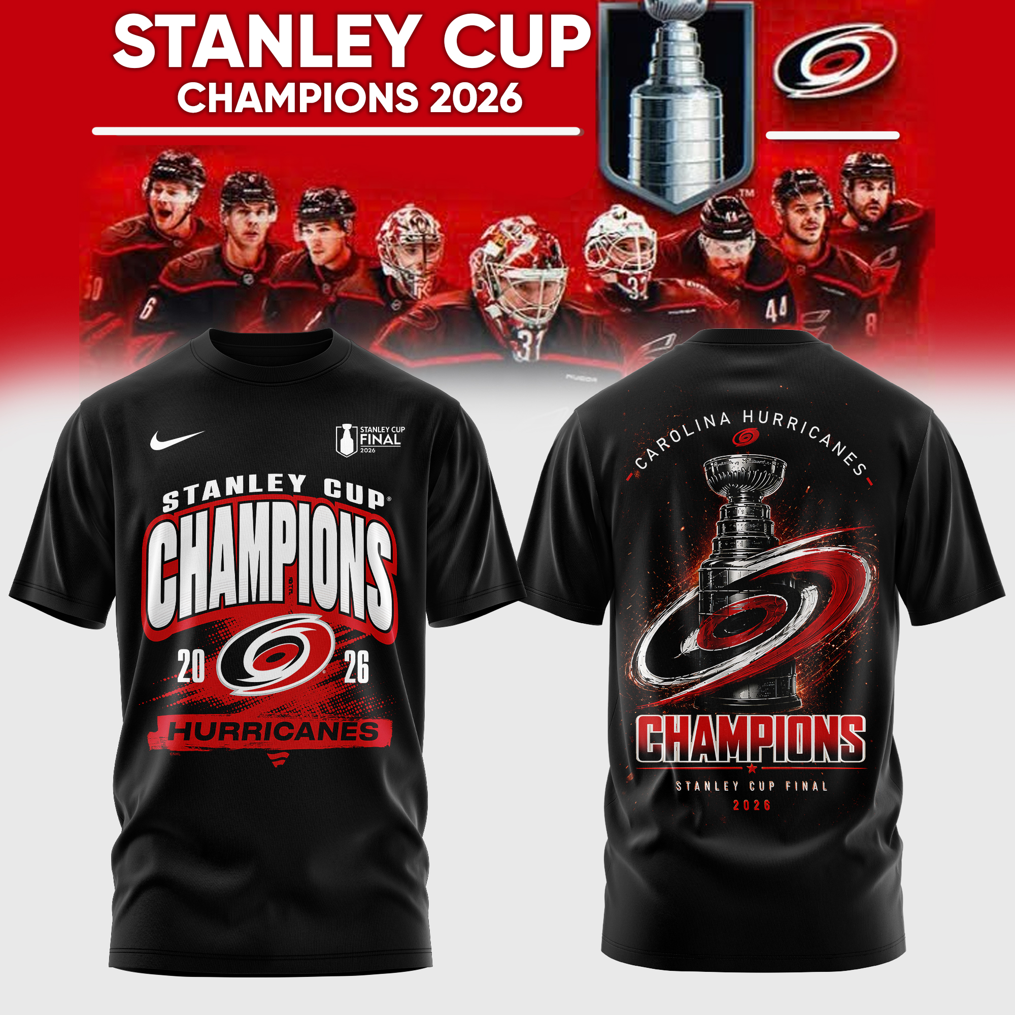 Carolina Hurricanes Merch 2026 Stanley Cup Legacy T-Shirt Hockey Fan Gift