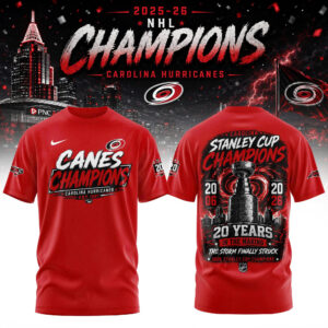 Carolina Hurricanes Merch 2026 Stanley Cup Champions T-Shirt Hockey Lover Gift