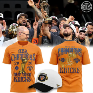 New York Knicks 2026 Nba Finals Champions Limited Edition On Court Orange 3D Shirt