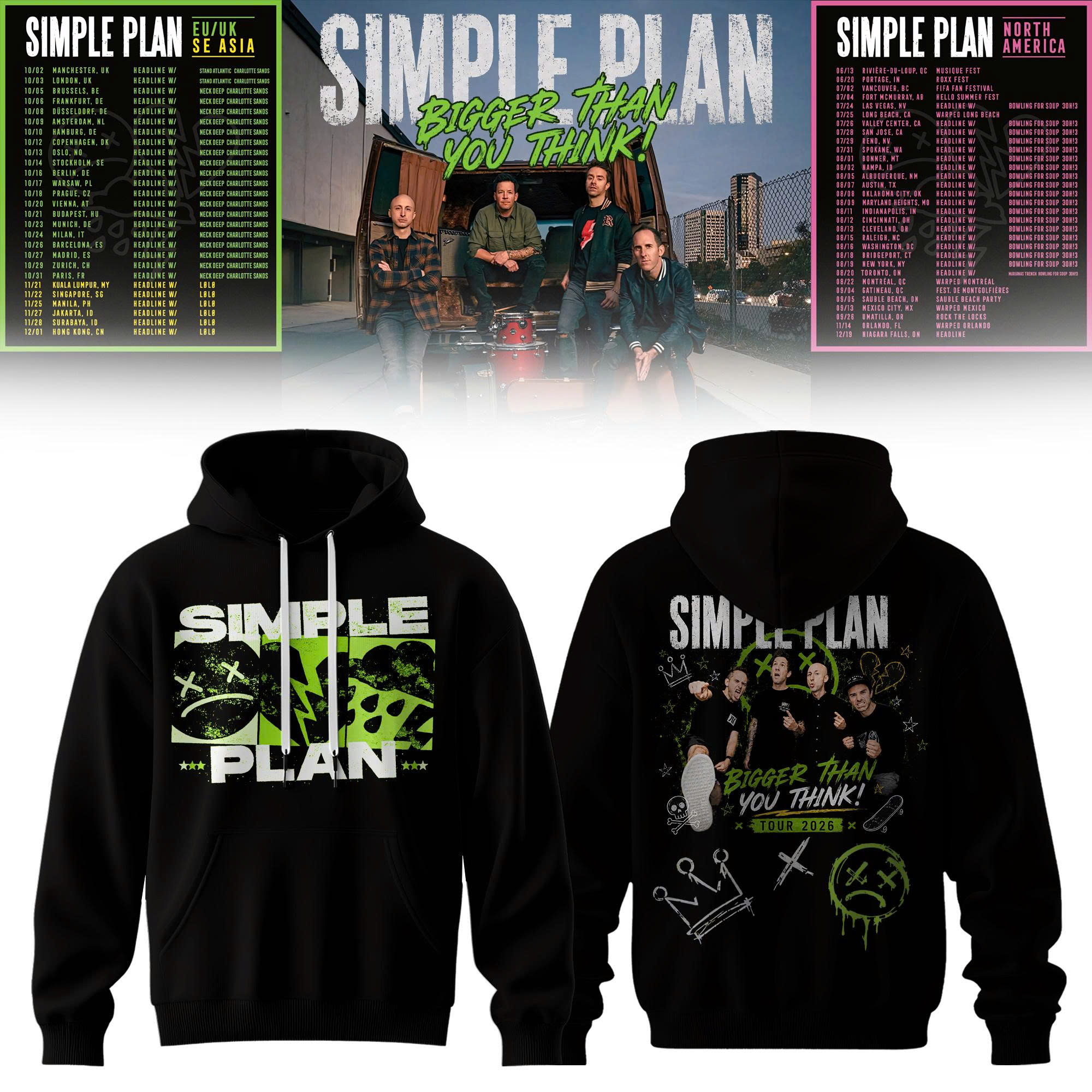 Bigger Than You Think Merch 2026 Concert Tour Hoodie Music Lover Gift