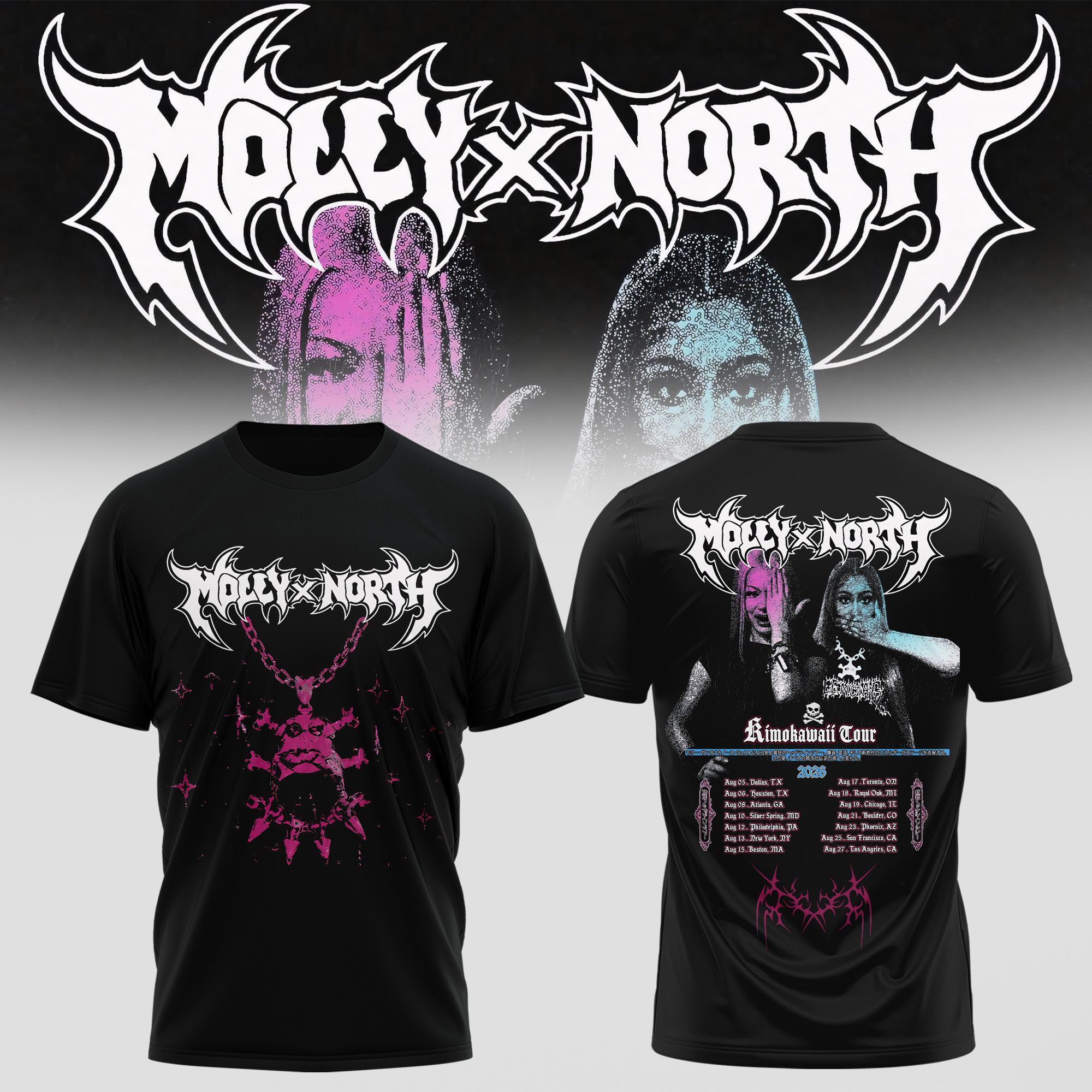 Molly Santana X North West Kimokawaii Tour 2026 Limited Tour T-Shirt