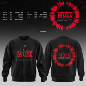 Muse Merch 2026 Europa Tour Graphic Sweatshirt Music Lover Gift
