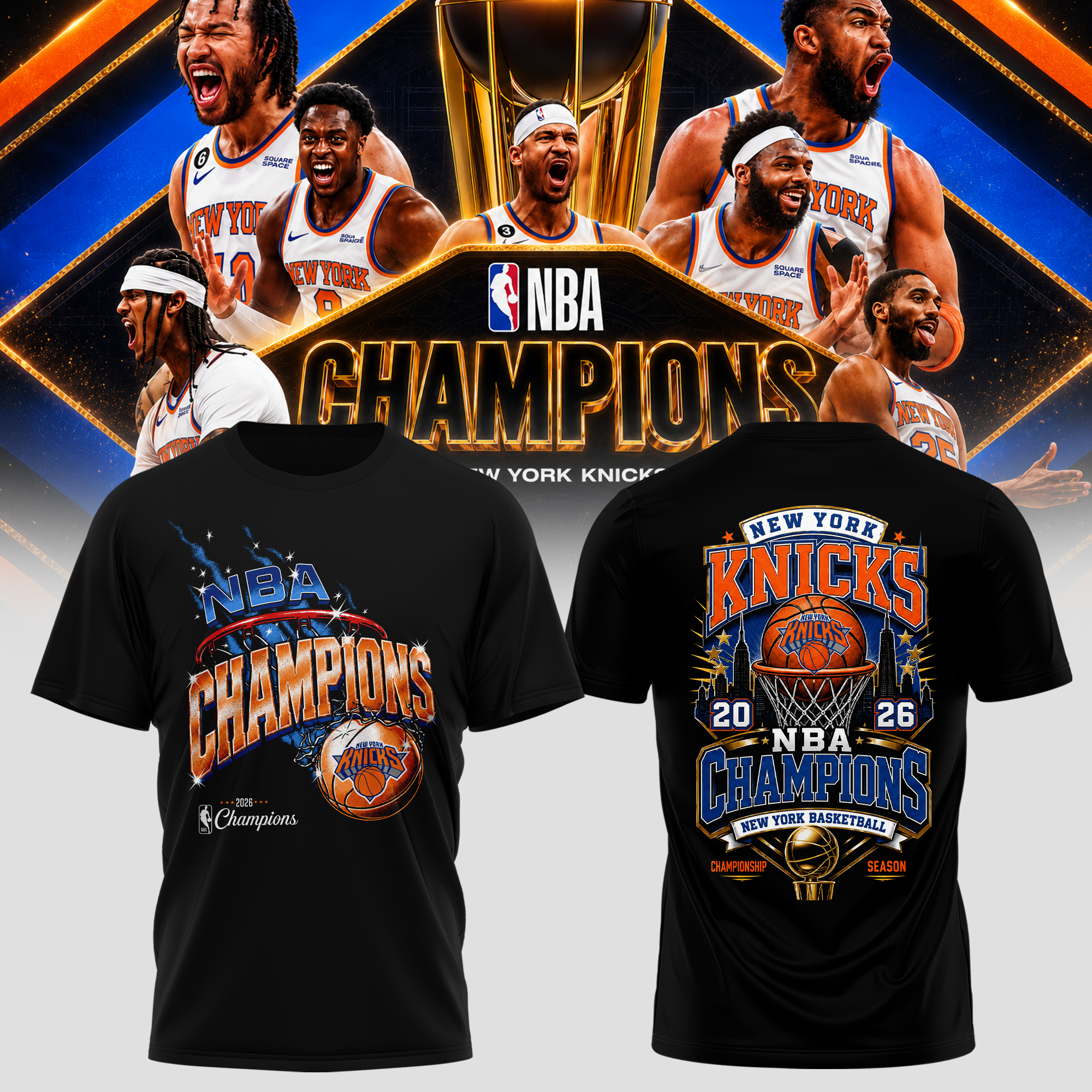 New York Knicks Merch 2026 Champions Nba Edition T-Shirt Basketball Lover Gift