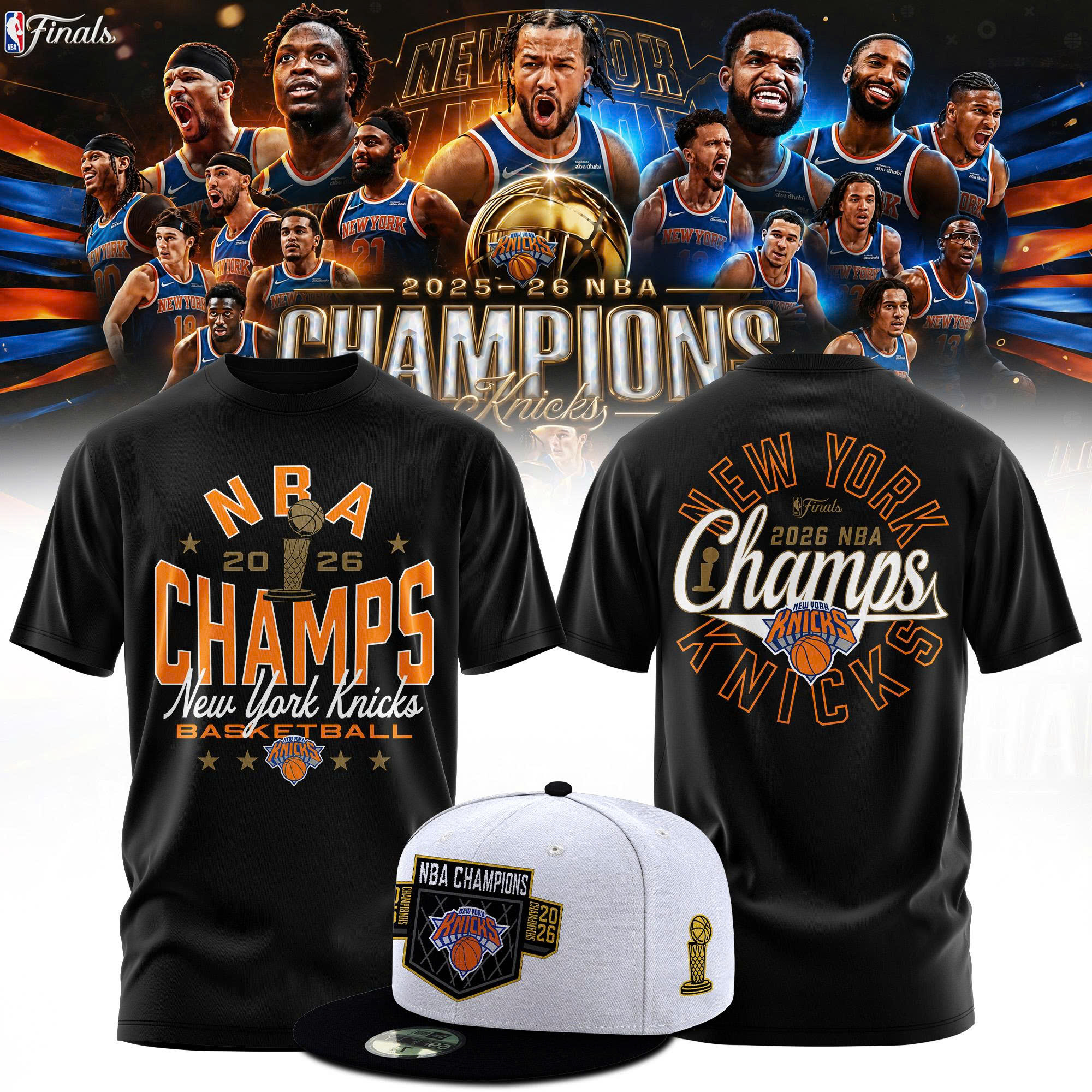 New York Knicks Merch 2026 Finals Winner T-Shirt Gift Ideas For Fans