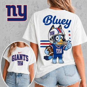 New York Giants X Bluey Football Game Day Unisex T-Shirt