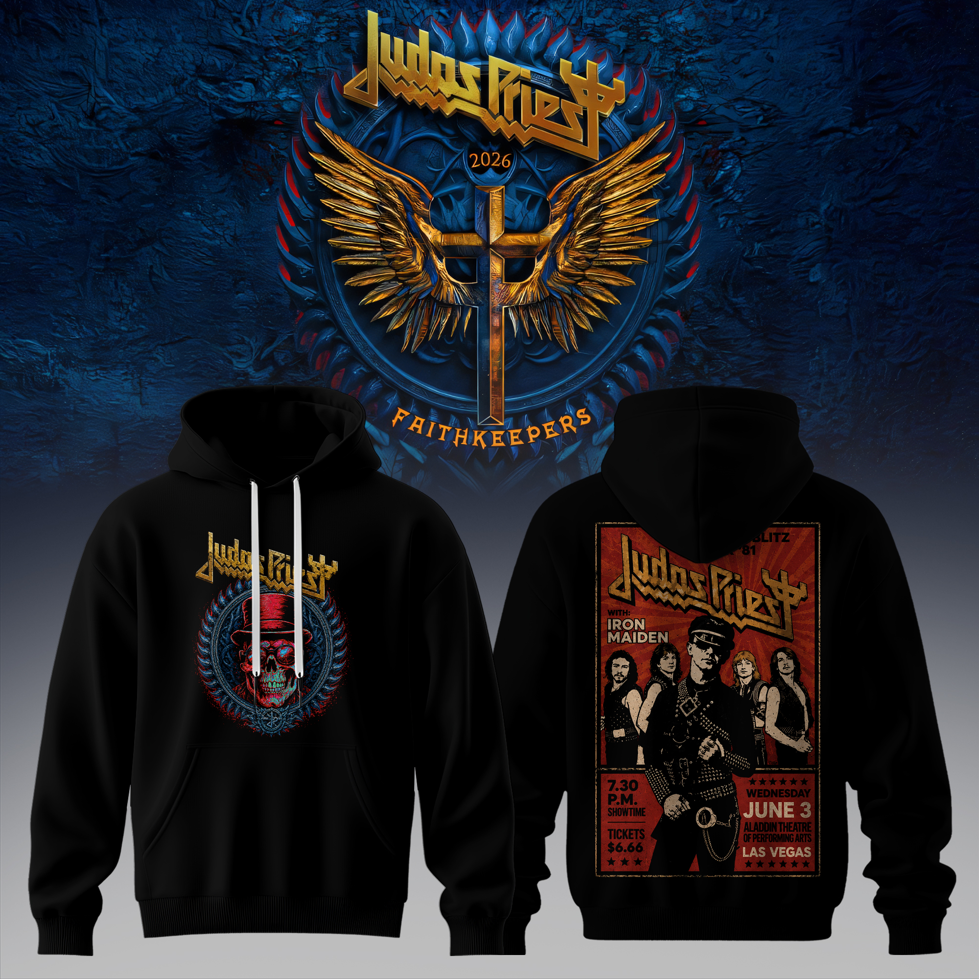 Judas Priest Merch 2026 Vintage Metal Poster Hoodie Fan Gift