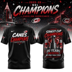 Carolina Hurricanes Merch 2026 Championship Celebration T-Shirt Gift For Fans