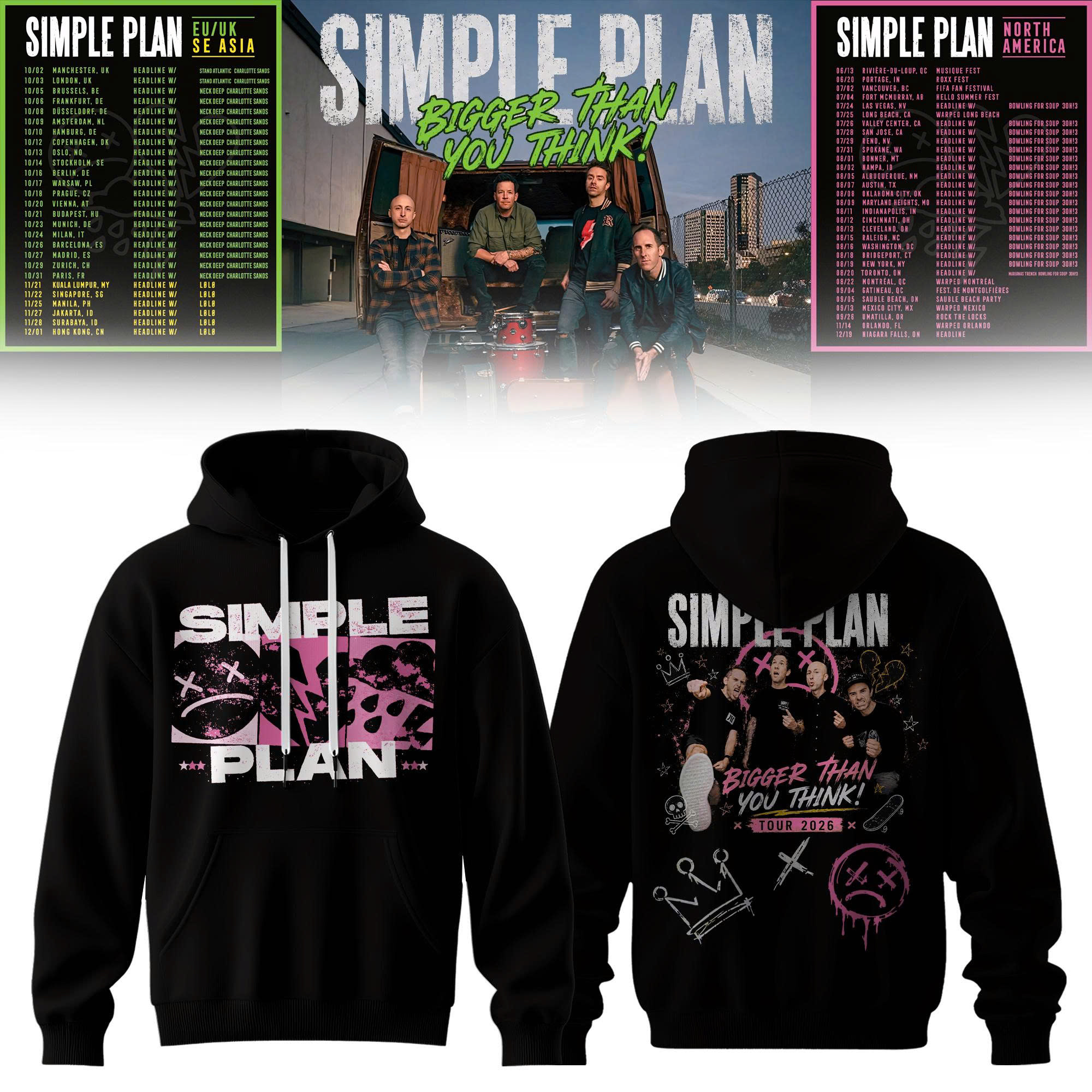 Bigger Than You Think Merch 2026 Graphic Tour Hoodie Fan Gift