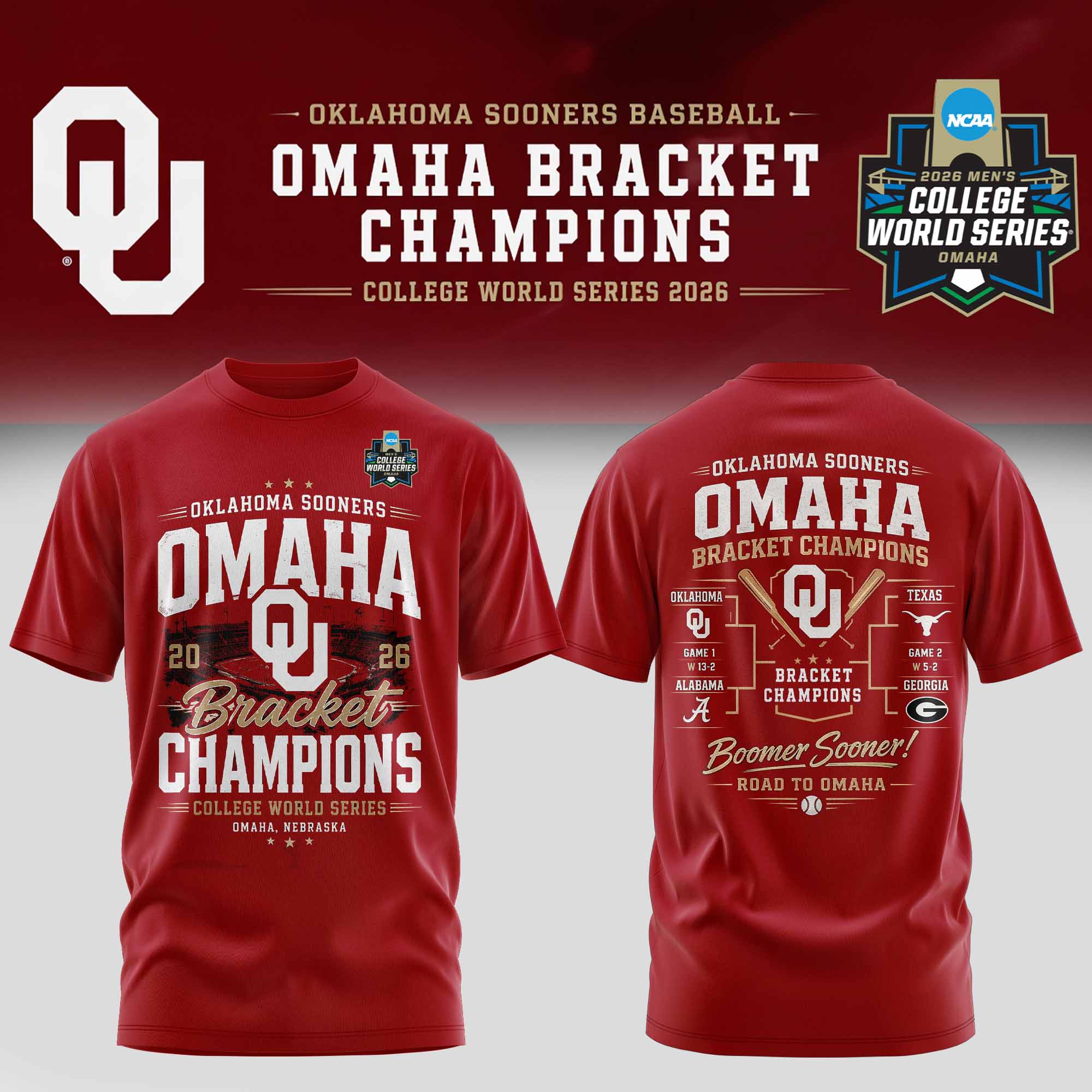 Oklahoma Sooners College Baseball Champions T-Shirt Gift For Fans