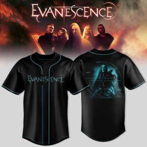 Evanescence Merch 2026 World Tour Baseball Jersey Rock Fan Gift