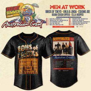 Australian Crawl Red Hot Summer Tour 2026 Limited Jersey Edition