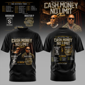 Cash Money No Limit Tour Concert T-Shirt Gift For Music Fans