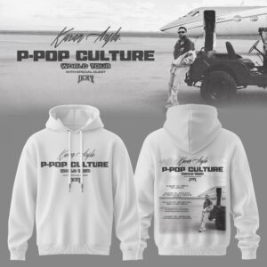 Ppop Culture Signature White Hoodie Limited Merchandise Collection