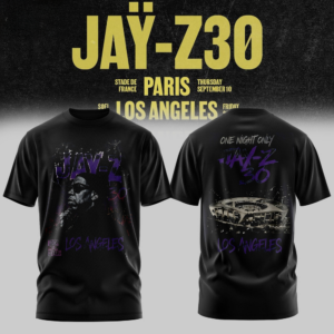 Jay-Z Paris Tour Concert Fan Retro Streetwear Graphic T-Shirt