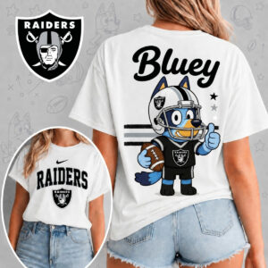 Las Vegas Raiders X Bluey Football Game Day Unisex T-Shirt