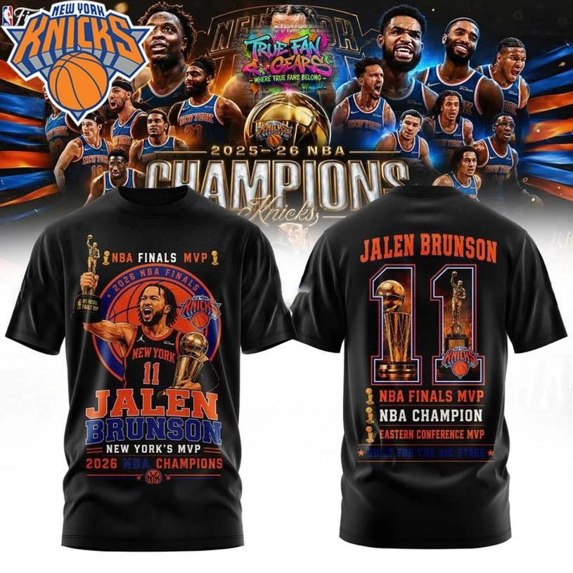 Jalen Brunson New York Knicks 2026 Nba Finals Mvp Special New Two Sided Shirt