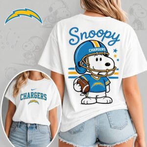 Los Angeles Chargers X Snoopy Football Game Day Unisex T-Shirt