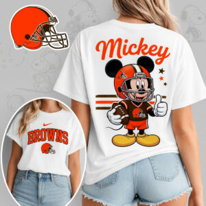 Cleveland Browns X Mickey Mouse Football Game Day Unisex T-Shirt