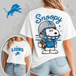 Detroit Lions X Snoopy Football Game Day Unisex T-Shirt